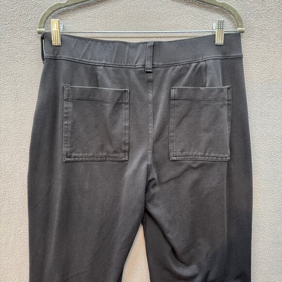 Lands End Starfish Straight Leg Pant Womens M (10-12) Black Casual Comfy Pull On - Picture 6 of 16